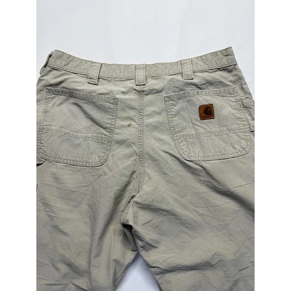 Carhartt Loose Canvas Utility Work Pants‎ Mens 36x32 Tan Original Dungaree Fit
